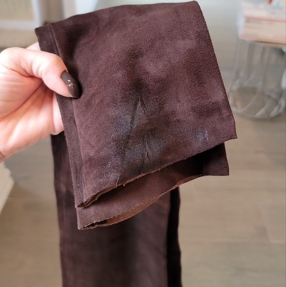 Alice + Olivia Lamb Leather Suede Legging Pants - Picture 7 of 8